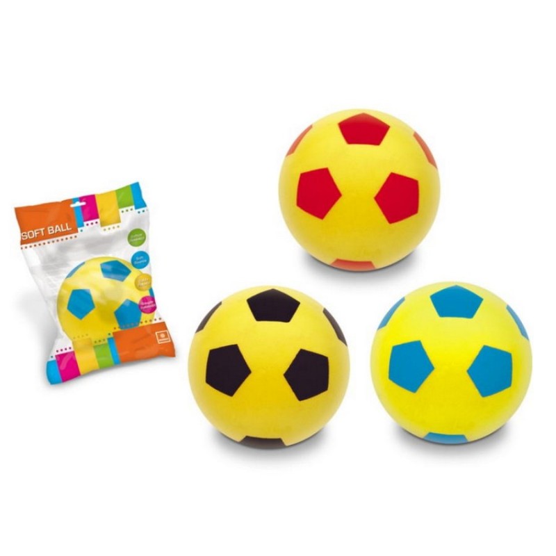 pallone calcio antitrauma in spugna soft Mondo cm 14