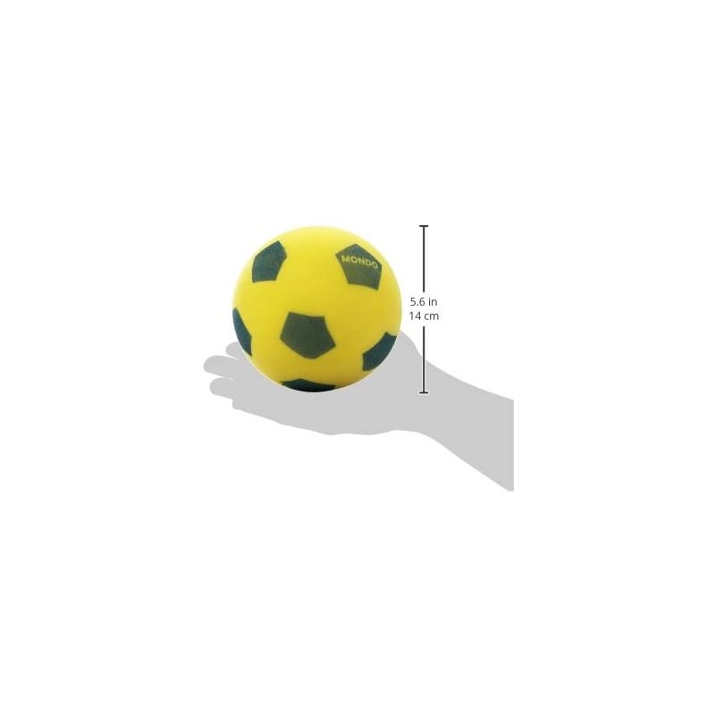 pallone calcio antitrauma in spugna soft Mondo cm 14